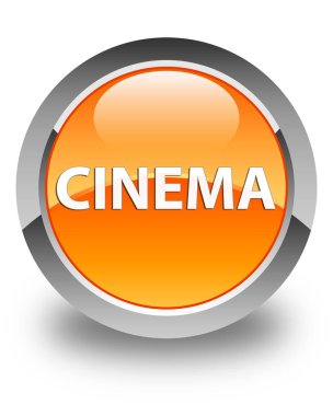 Sinema parlak turuncu yuvarlak düğme