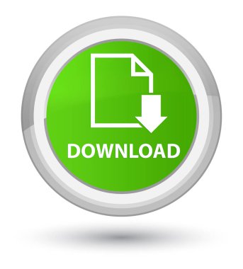 (Belge simgesi) asal yumuşak yeşil yuvarlak düğmesini indir