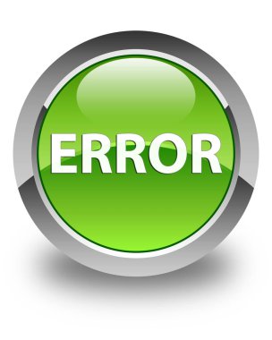 Hata parlak yeşil yuvarlak düğme