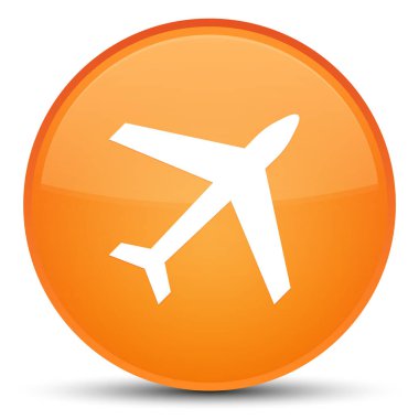 Uçak simgesini özel turuncu yuvarlak düğmesine