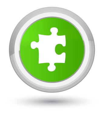 Kutsal kişilerin resmi asal yumuşak yeşil yuvarlak düğme puzzle