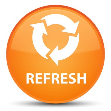 Yenile özel turuncu yuvarlak düğmesi