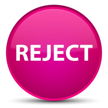 Özel pembe yuvarlak düğmesini reddetmek