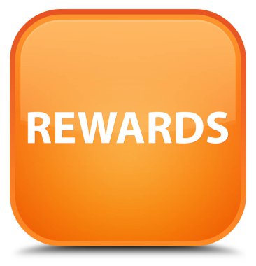 Ödüller özel turuncu kare düğme