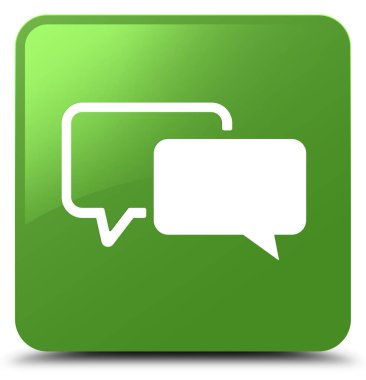 Referansları kutsal kişilerin resmi yumuşak yeşil kare düğme