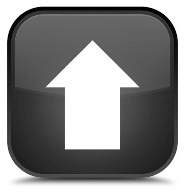 Ok simgesini özel siyah kare düğmesini upload