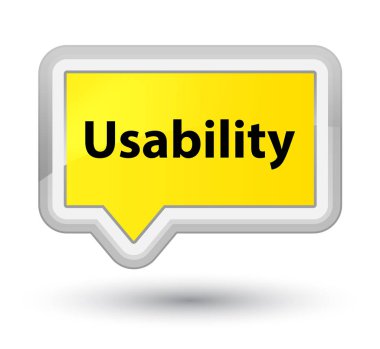 Kullanılabilirlik Başbakan sarı banner buton