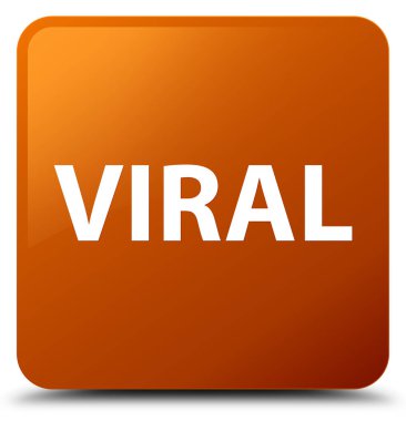 Viral kahverengi kare düğme