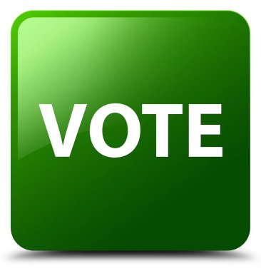 Oy yeşil kare düğme