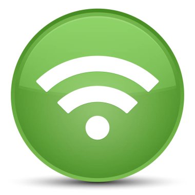 WiFi kutsal kişilerin resmi özel yumuşak yeşil yuvarlak düğme