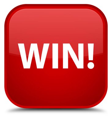 Özel kırmızı kare düğme kazanmak