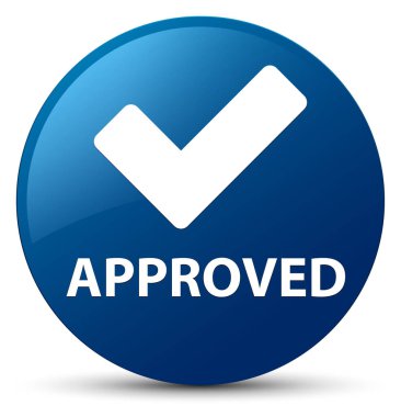 Onaylı (simge doğrulama) düğmesini yuvarlak mavi