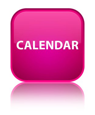 Takvim özel pembe kare düğme