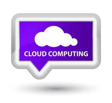 Bulut bilgi işlem ana mor banner buton