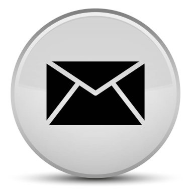 E-posta kutsal kişilerin resmi özel beyaz yuvarlak düğme