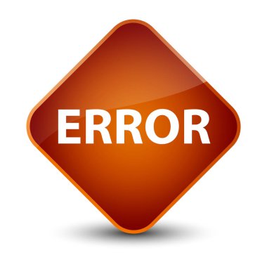 Hata zarif kahverengi elmas düğmesi