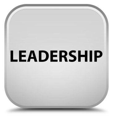 Liderlik özel beyaz kare düğme