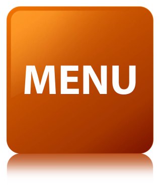 Menü kahverengi kare düğme