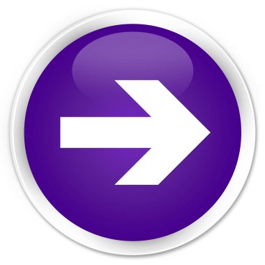 Sonraki ok simgesi premium mor yuvarlak düğmesi