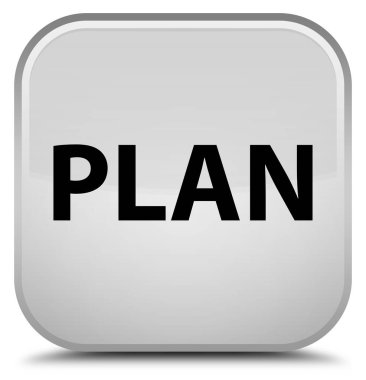 Planı özel beyaz kare düğme