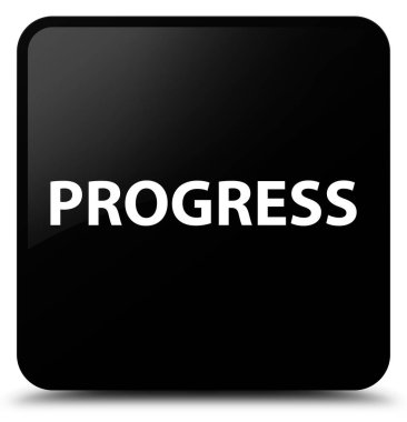 İlerleme siyah kare düğme