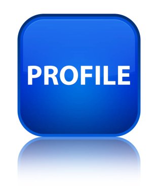 Profil özel mavi kare düğme