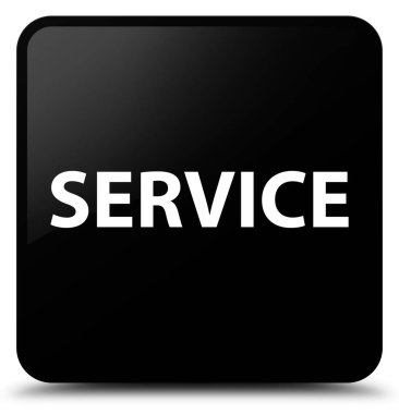 Servis siyah kare düğme