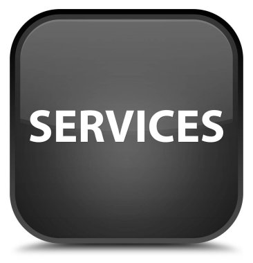 Hizmetleri özel siyah kare düğme