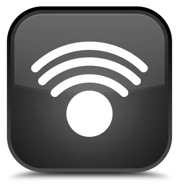 WiFi kutsal kişilerin resmi özel siyah kare düğme