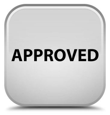 Onaylı özel beyaz kare düğme