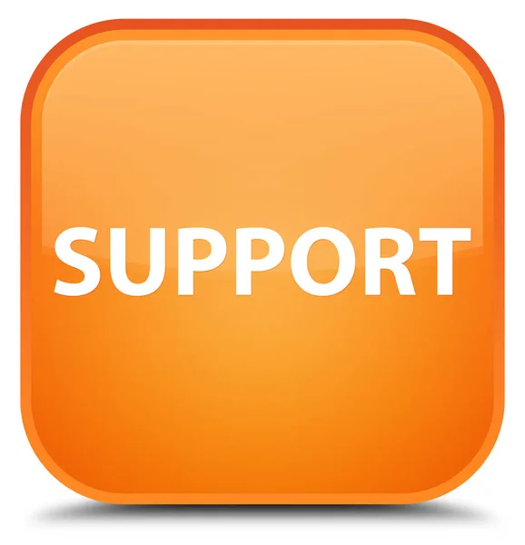 Support spécial bouton carré orange — Photo
