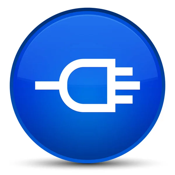 Connect icon special blue round button — Stock Photo, Image