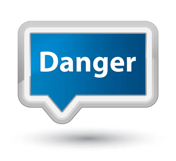 Danger prime blue banner button — Stock fotografie