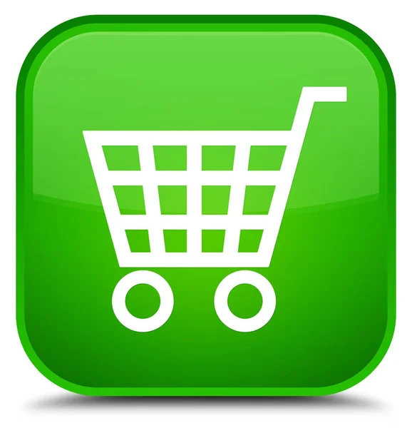 Icona e-commerce speciale pulsante quadrato verde — Foto Stock