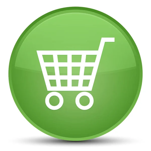 Icono de comercio electrónico especial botón redondo verde suave — Foto de Stock