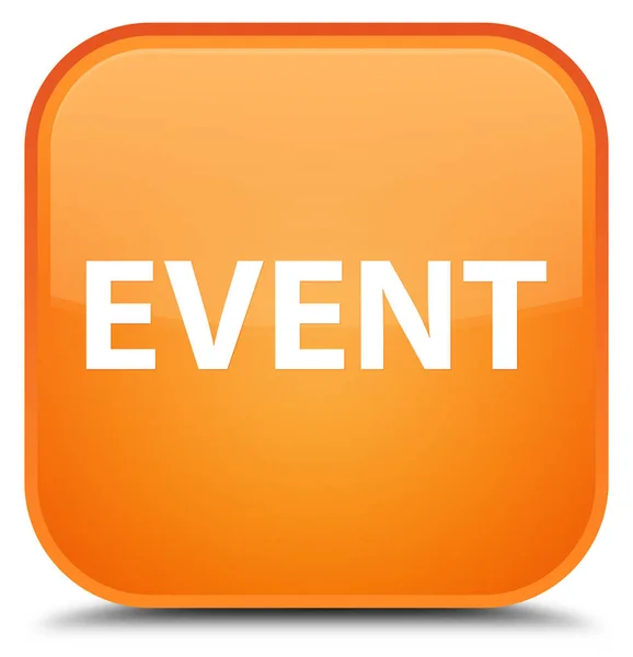Event special orange square button — Stock Photo, Image