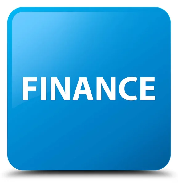 Finanzas botón cuadrado azul cian —  Fotos de Stock