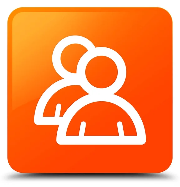 Grupa ikona pomarańczowy przycisk kwadratowy — Zdjęcie stockowe