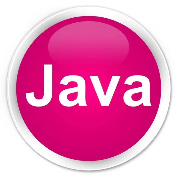 Java プレミアム ピンク ラウンド ボタン — ストック写真