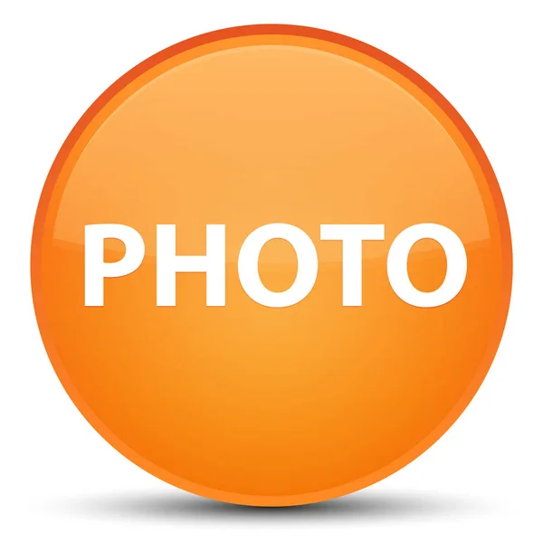 Fénykép különleges narancs kerek gomb — Stock Fotó