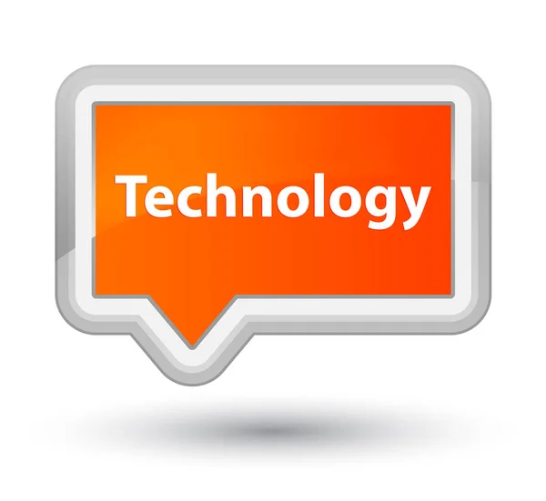 Technologie Prime Orange Banner-Taste — Stockfoto