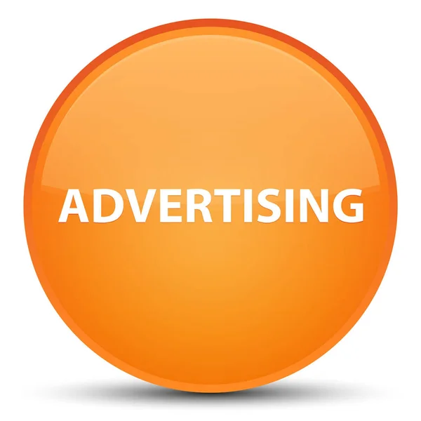 Advertising special orange round button — Stock Photo, Image