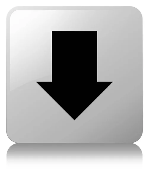Descargar icono de flecha blanco botón cuadrado — Foto de Stock