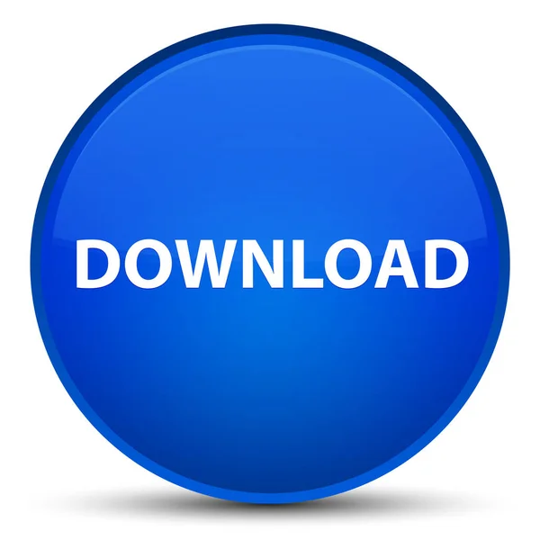 Download special blue round button — Stock Photo, Image