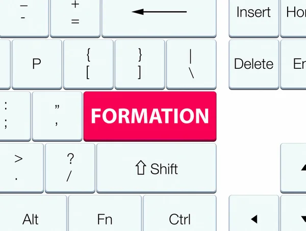 Formação botão de teclado rosa — Fotografia de Stock