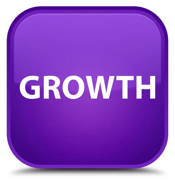 Growth special purple square button — Stock Photo, Image