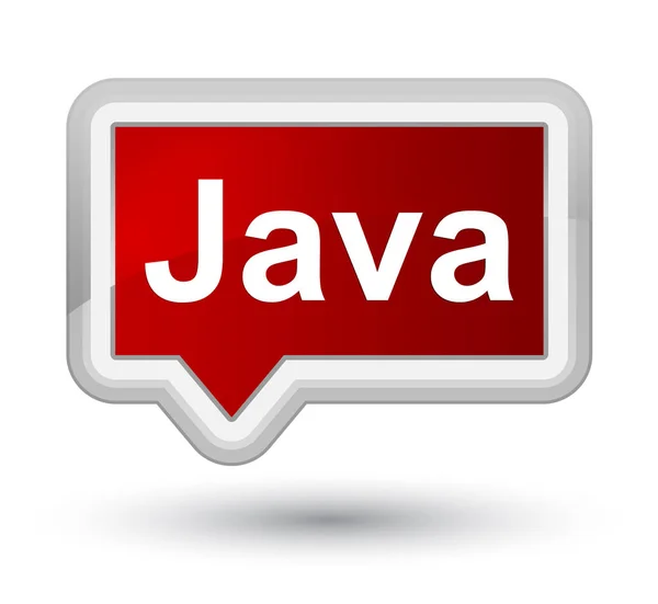 ปุ่มแบนเนอร์สีแดง Java Prime — ภาพถ่ายสต็อก