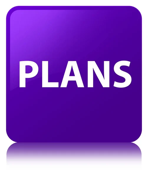 Čtvercové tlačítko plány fialové — Stock fotografie