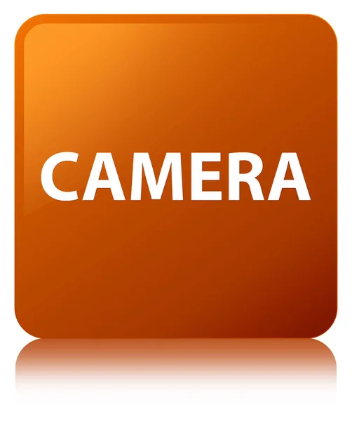 Kamera brauner quadratischer Knopf — Stockfoto
