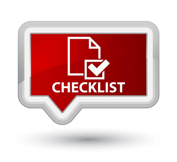 Кнопка "Checklist" — стоковое фото